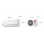 Lg S12EC Standard Plus, Klimaanlage R32 Inverter Kühlen und Heizen 4 kW, bis 60 m², integriertes WiFi