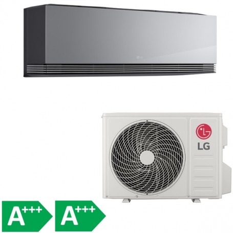 Lg AA12SP ArtCool, Klimaanlage + Luftreiniger UVnano,Inverter Kühlen und Heizen 4 kW, bis 60 m², integriertes WiFi und AI