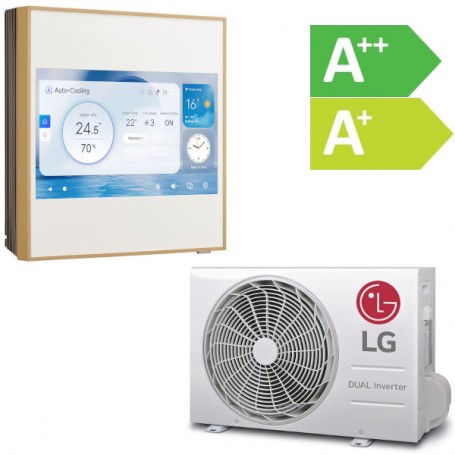 Lg A12GA2 ArtCool Gallery Premium LCD air conditioner 12000 btu inverter, Heat Pump, maximum surface area 60 m²,Ionizer and WiFi