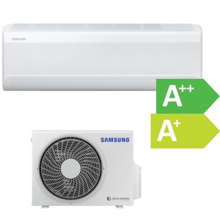 Samsung AR70F24C1AW Wind-Free, Klimaanlage mit Luftreiniger, R32 Inverter Kühlen und Heizen 7 kW, bis 120 m², integriertes WiFi
