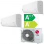 Lg Klimaanlage Duo-Set R32 Inverter Kühlen und Heizen 2.5+2.5 kW, bis 35+35 m², integriertes WiFi (Optional Luftreiniger)