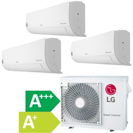 Lg Klimaanlage Trio-Set R32 Inverter 6 kW Kühlen und Heizen, bis 110 m², integriertes WiFi (Optional Luftreiniger)