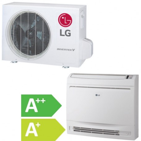 Lg UQ09F Floor Console Air Conditioner 9000 Btu inverter,Super Heat Pump, maximum surface area 40 m², WiFi included