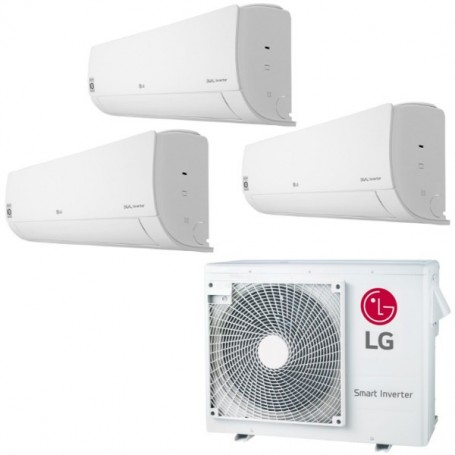 Lg Klimaanlage Trio-Set R32 Inverter 6 kW Kühlen und Heizen, bis 110 m²,  integriertes WiFi (